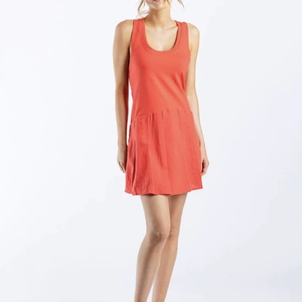 Sundays Anthropologie | Marley Tank Dress in Coral Crush Medium Pink